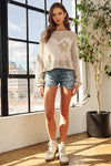 Lightweight Floral Sweater Top
