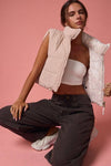 Reversible Cropped Puffer Vest