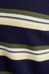 Navy & Yellow Striped Cardigan