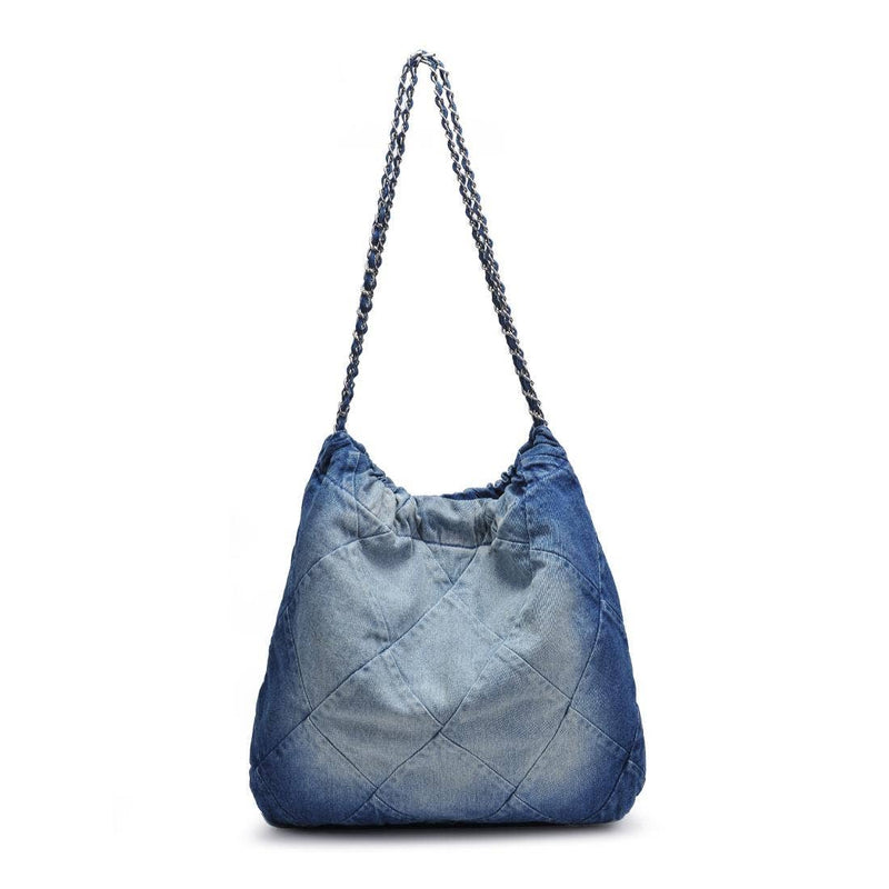 Maisie Quilted Denim Hobo