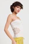 Ribbed Asymmetrical Hem Tube Top