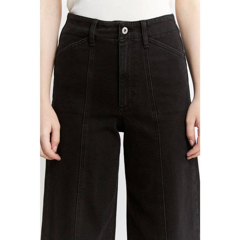 Mica Denim High Rise Seamed Trouser