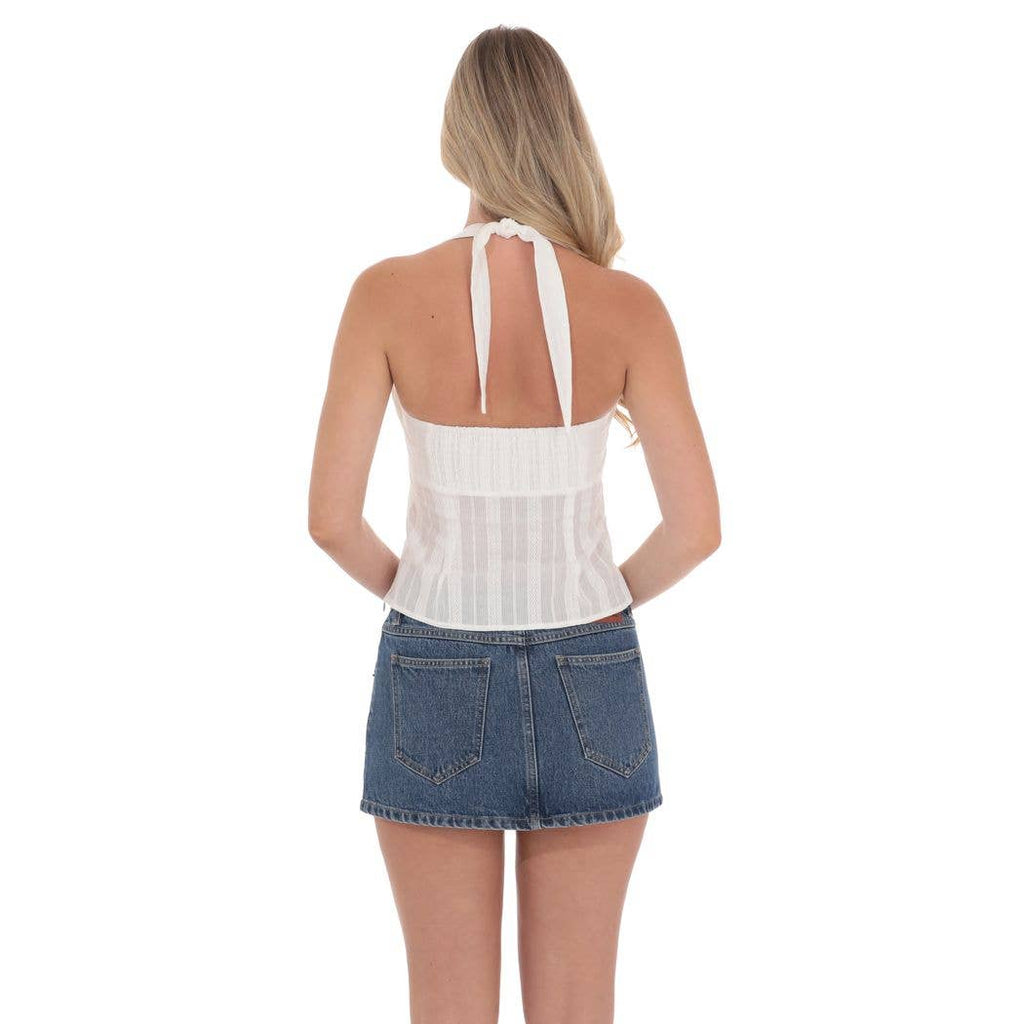Halter Textured Top