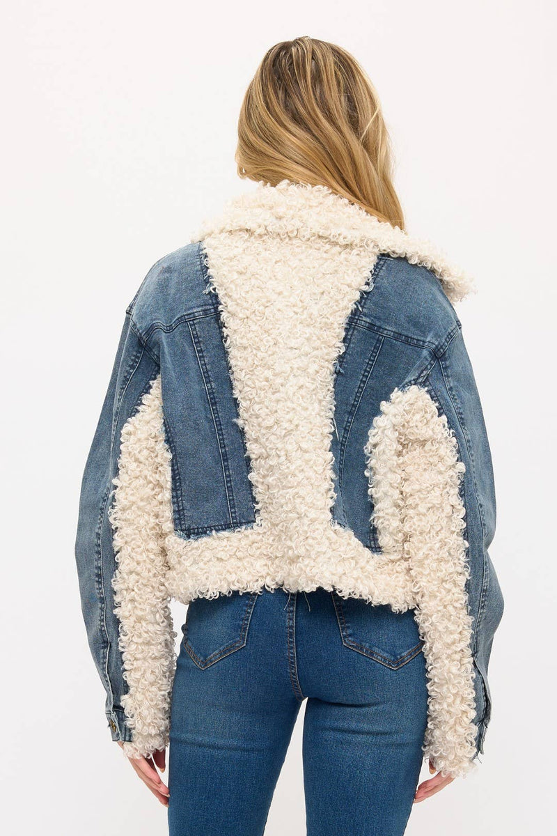 Shearling Denim Jacket