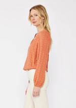 V-Split Neck Blouse