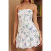 Floral Bubble Bottom Mini Dress