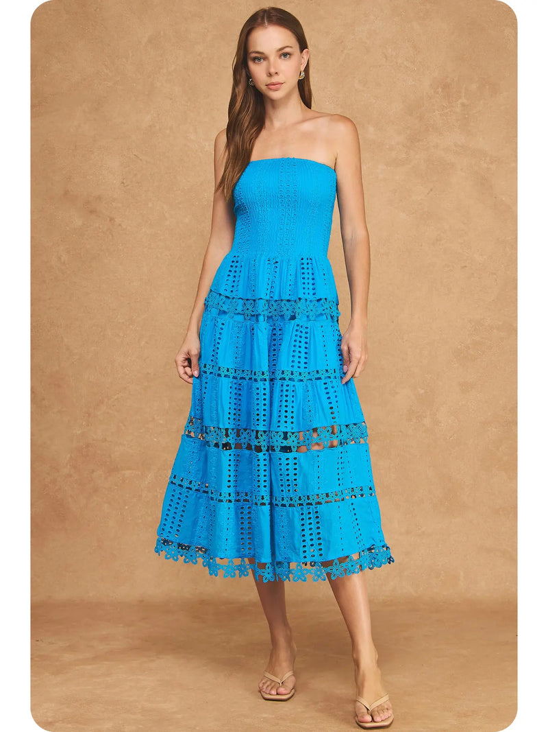 tube dress blue fashionnova 'Rhianna in Blue'  is my color?  #fashionnovambassador #bodycondress #dresses quality satin fabric Tube Tie Dress - Elegant