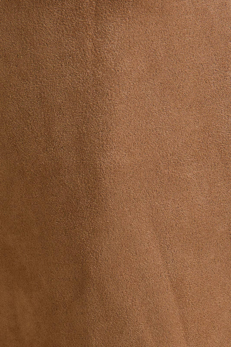 Low Waist Suede Bootcut Pants