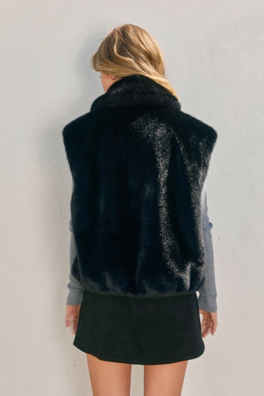 Wind Whispers Fur Collared Vest