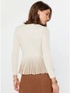 Shimmer Fitted Ribbed Sweater