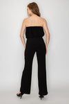 Tube Crumpled Pleats Jumpsuit