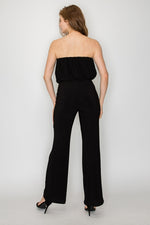 Tube Crumpled Pleats Jumpsuit