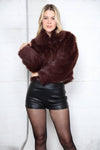 Zip Up Fur Jacket