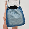 Maisie Quilted Denim Hobo
