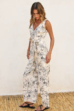 Sail Away with Me Sash Belt Jumpsuit