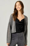 Metallic Sweater Cardigan