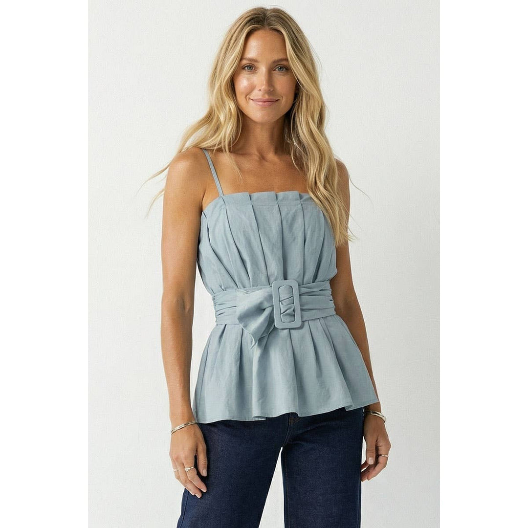Black Navy Peplum Top | Full Zip Top | VAVA by Joy Han | TandyWear
