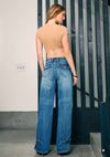 Palazzo Style Wide Leg Jeans