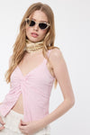 Twisted Bust Cami Crop Top