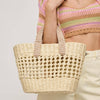 June Woven Knot Straw Tote