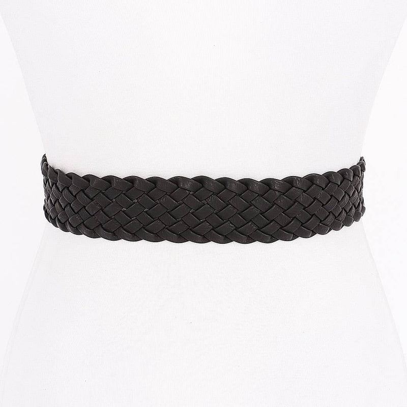 Metal Buckle Braided Belt