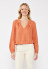 V-Split Neck Blouse