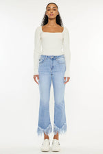 Kan Can High Rise Crop Bootcut Denim