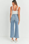Just Black Denim Patch Pocket Wide Leg