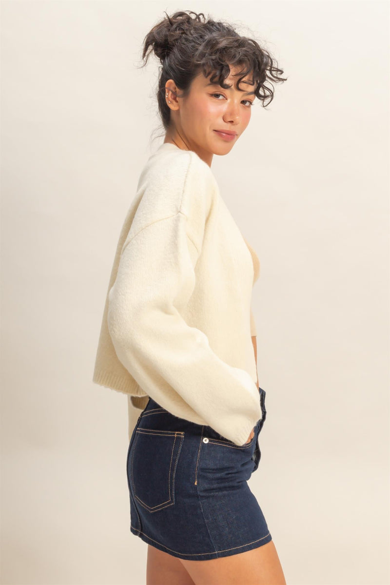 Open Front Cardigan Sweater