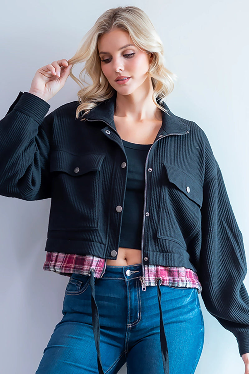 Long Sleeve Detailed Knit Jacket