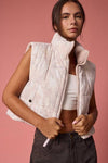Reversible Cropped Puffer Vest