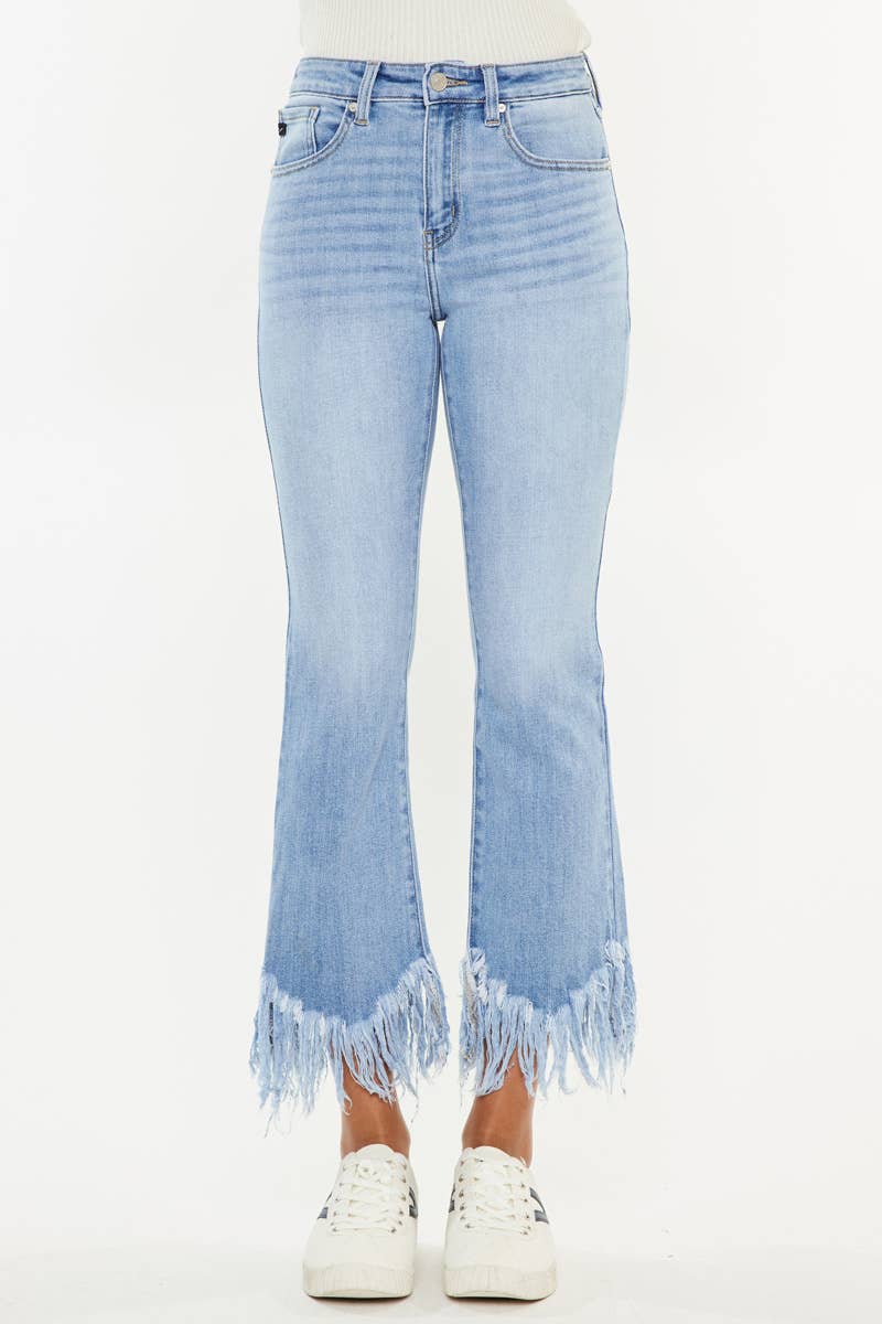Kan Can High Rise Crop Bootcut Denim