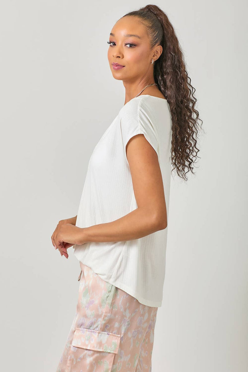 Surplice Neck Top