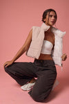 Reversible Cropped Puffer Vest