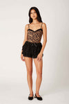 Lace Ruffle Mini Shorts