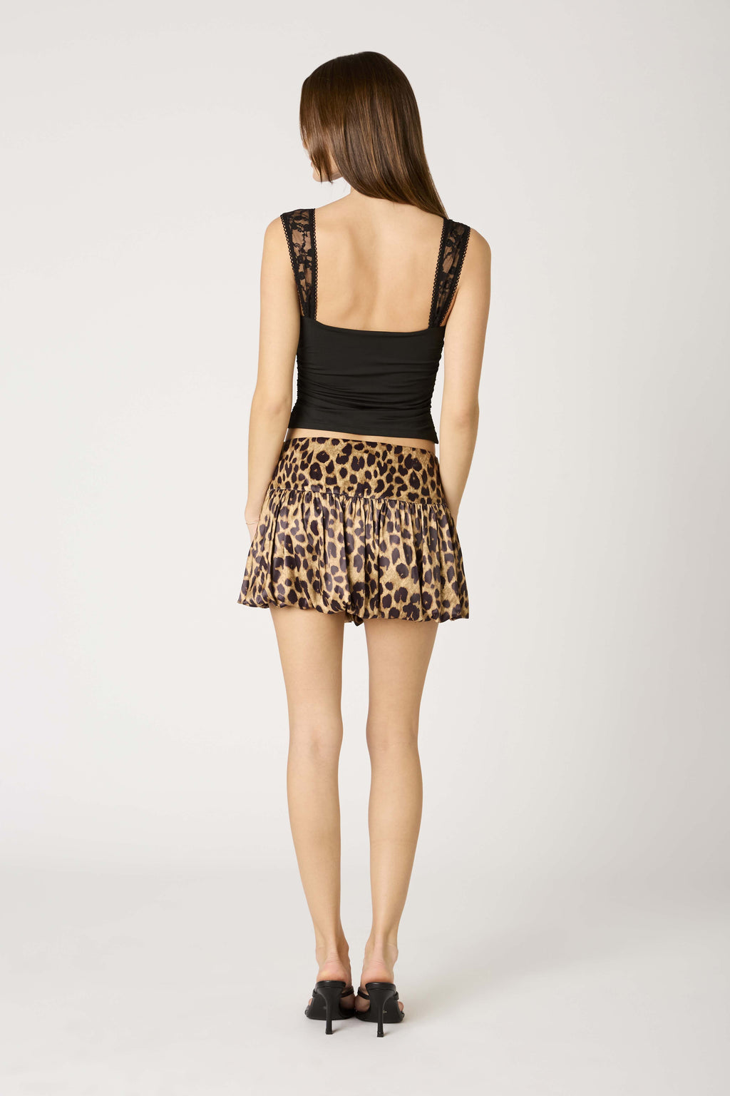 Open Back Top w/ Lace Straps