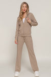 Long Sleeve Hoodie Jacket & Pants Sweatsuit Set
