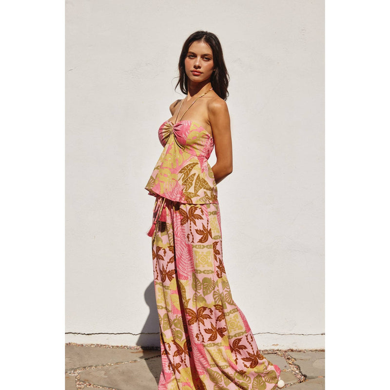 Moon Magic Halter Flared Top