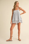 Trapeze Baby doll Tassel Romper