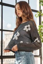 Lightweight Floral Sweater Top