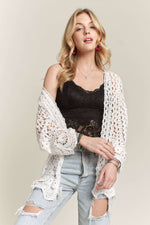 Long Sleeve Crochet Cardigan