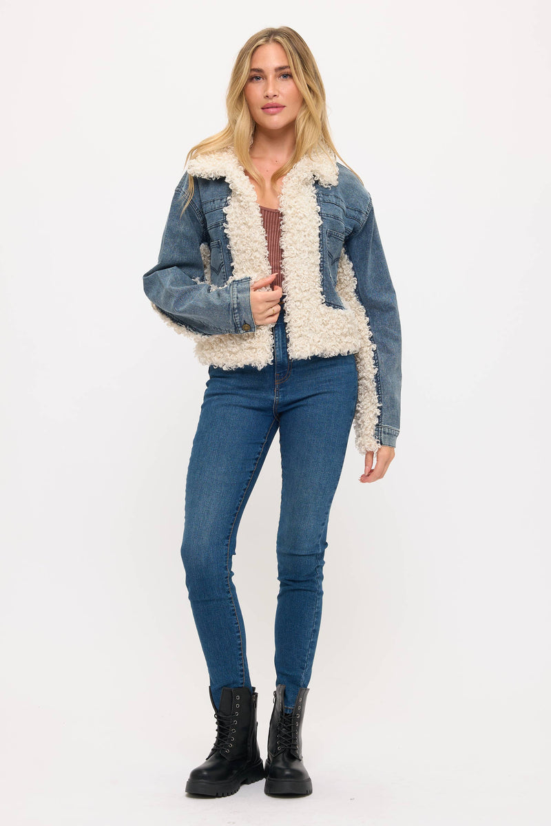 Shearling Denim Jacket
