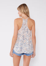 V-Neck Racer Back Tank w/ Ties