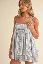 Trapeze Baby doll Tassel Romper