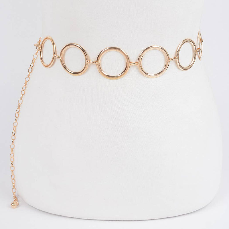 Multi-Round Chain Belt: Gold
