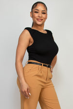 Scoopcut Back Sleeveless Top