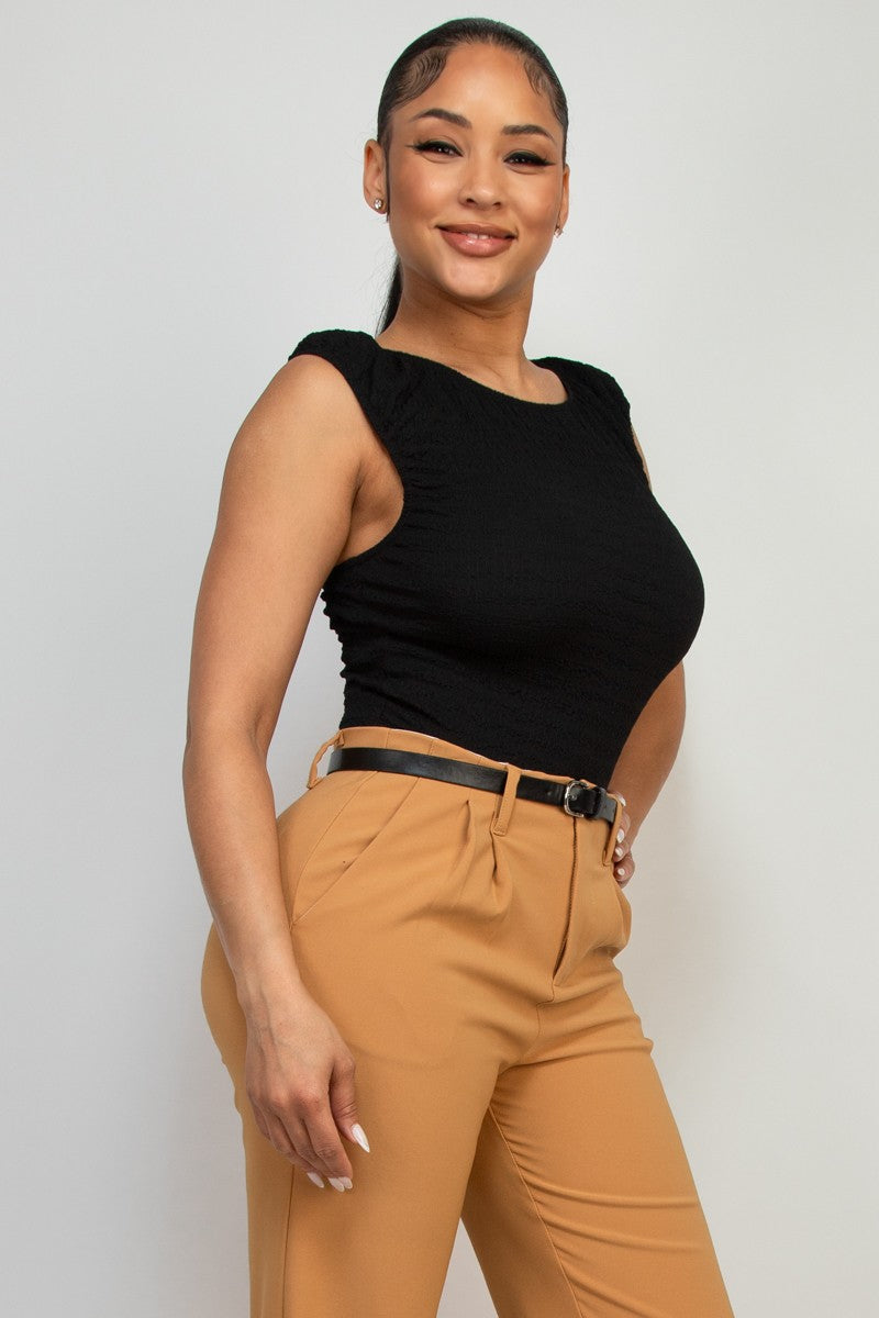 Scoopcut Back Sleeveless Top