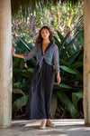 Summer Knit Sheer Cardigan Bolero Shrug Cover- Navy Blue