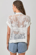 Embroidered Hand Knitting Cardigan