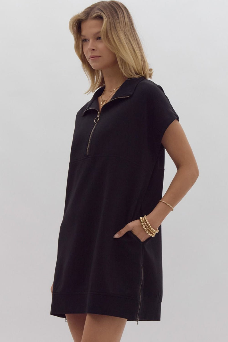 Short Sleeve Sweater Dress